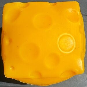 Bright Yellow Cheese Squeeze Toy